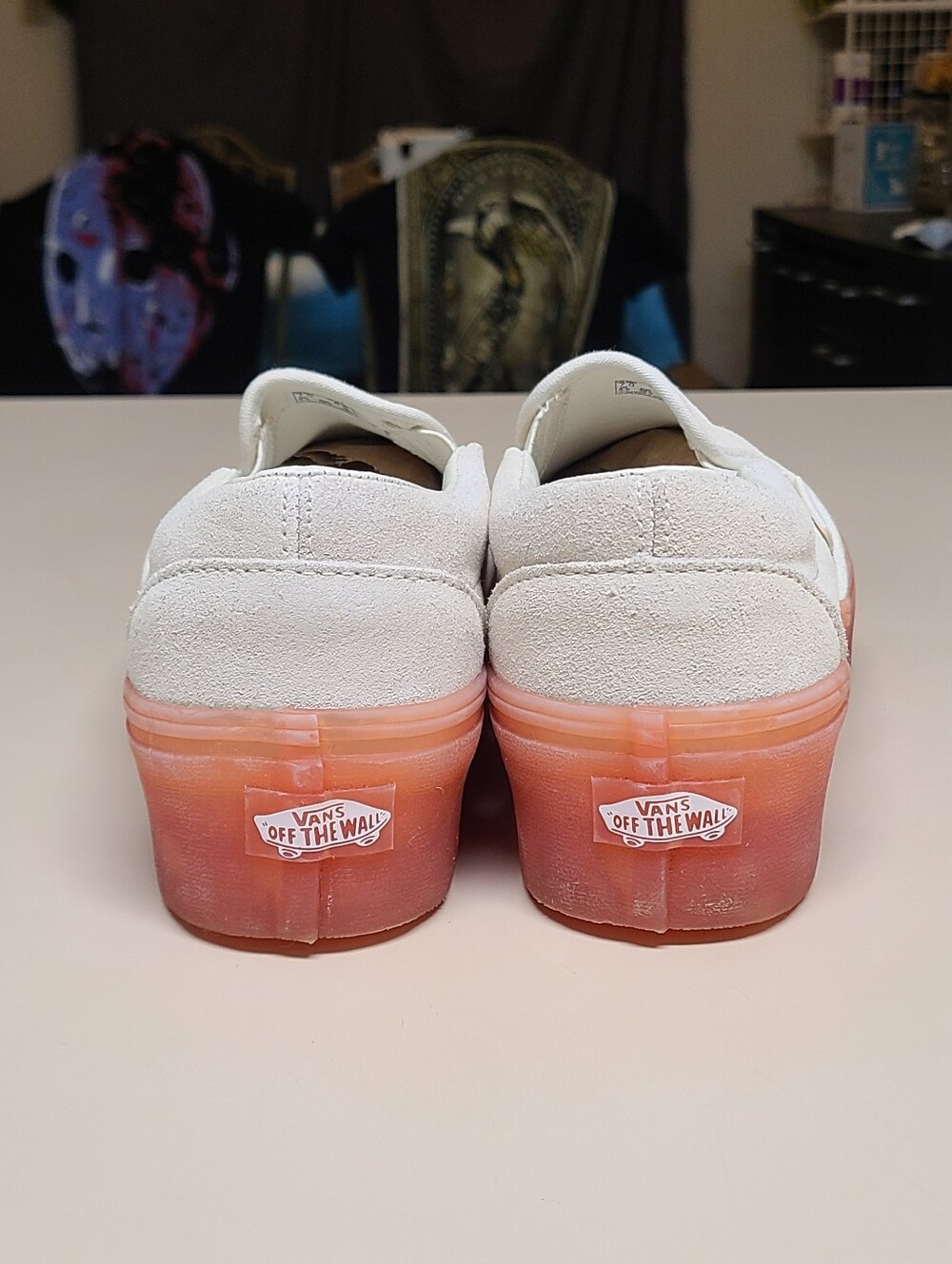 Vans Classic slip on Stackfoam platform casual skateboard sneakers size 8.5 - Picture 6 of 10